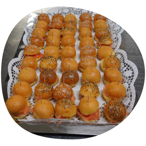 Burgers au saumon fumé