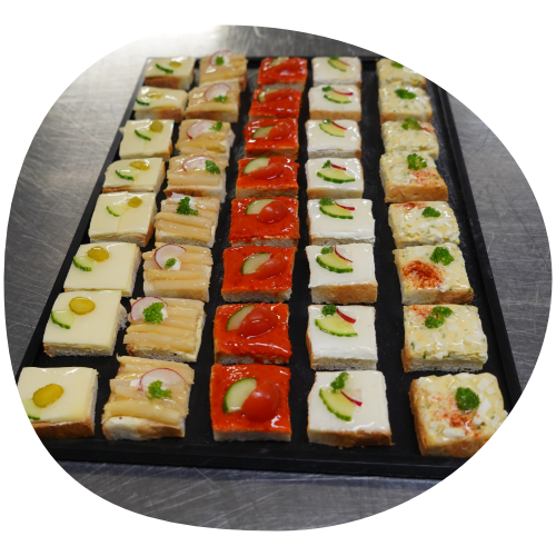 Toasts colorés et variés